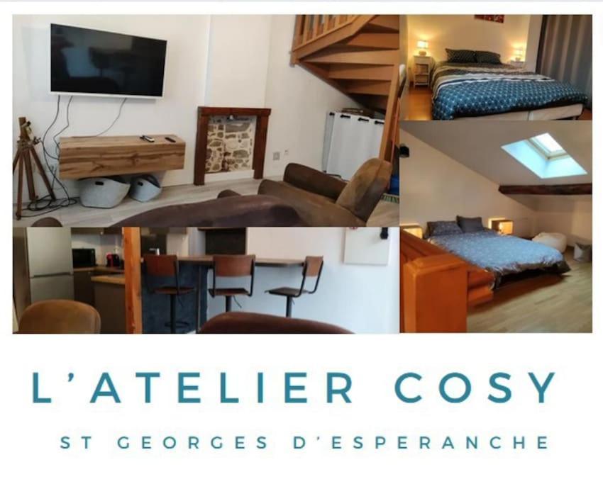 L'Atelier Cosy - Maison De Village Atypique Saint-Georges-d'Esperanche Exterior foto